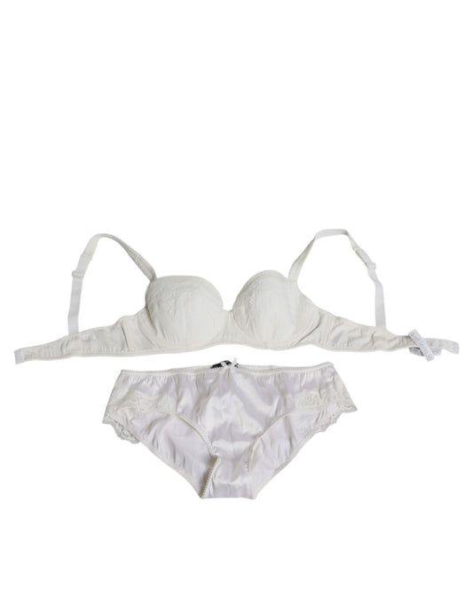 Dolce & Gabbana Weißes Seiden-Lingerie-Set