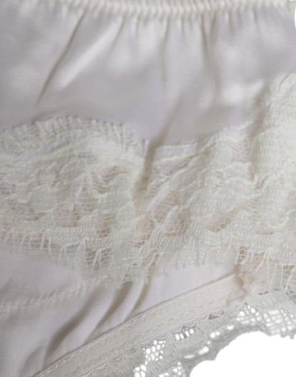 Dolce & Gabbana Weißes Seiden-Lingerie-Set