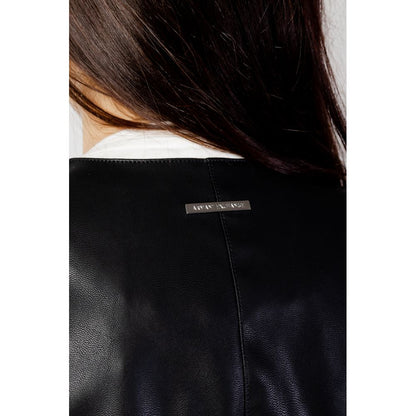 Armani Exchange Schwarze Lederjacke