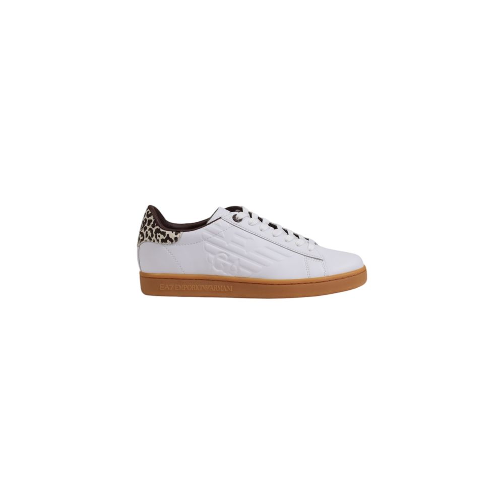 EA7 Emporio Armani Beige Leather Low Top Sneakers – Produktansicht 1 | Arca Lucia