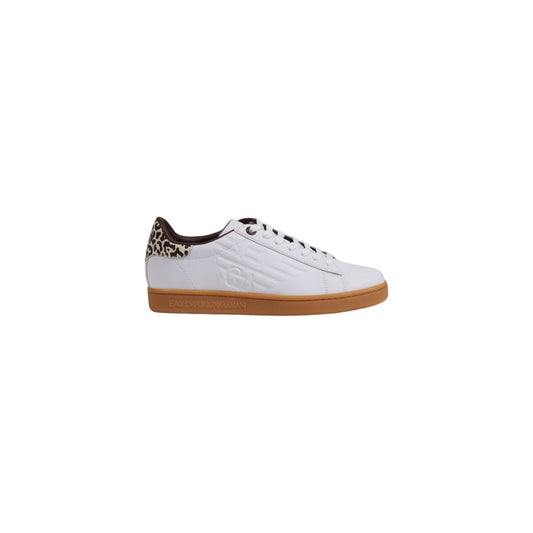 EA7 Emporio Armani Beige Leather Low Top Sneakers – Produktansicht 1 | Arca Lucia