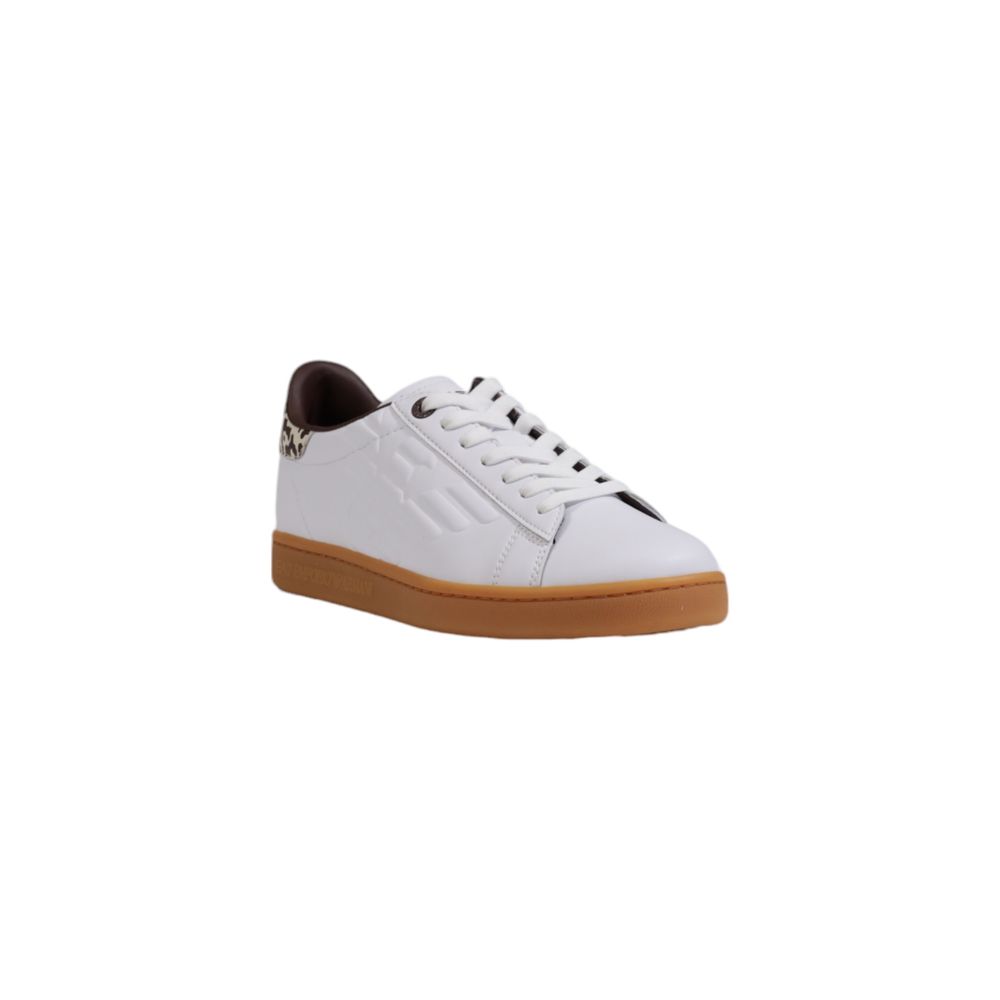 EA7 Emporio Armani Beige Leather Low Top Sneakers – Produktansicht 2 | Arca Lucia