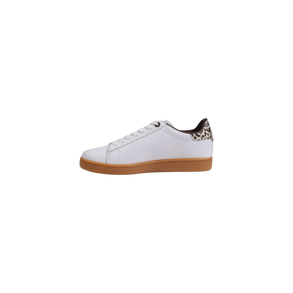 EA7 Emporio Armani Beige Leather Low Top Sneakers – Produktansicht 3 | Arca Lucia