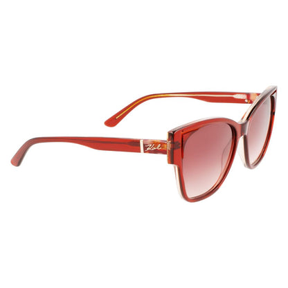 Karl Lagerfeld Sonnenbrille aus orangefarbenem Acetat