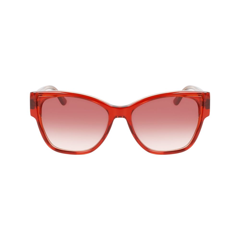 Karl Lagerfeld Sonnenbrille aus orangefarbenem Acetat