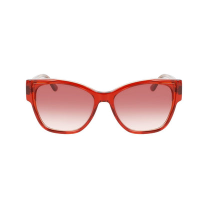 Karl Lagerfeld Sonnenbrille aus orangefarbenem Acetat