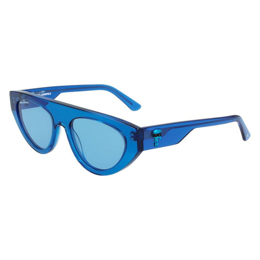 Karl Lagerfeld Blaue Sonnenbrille aus Acetat