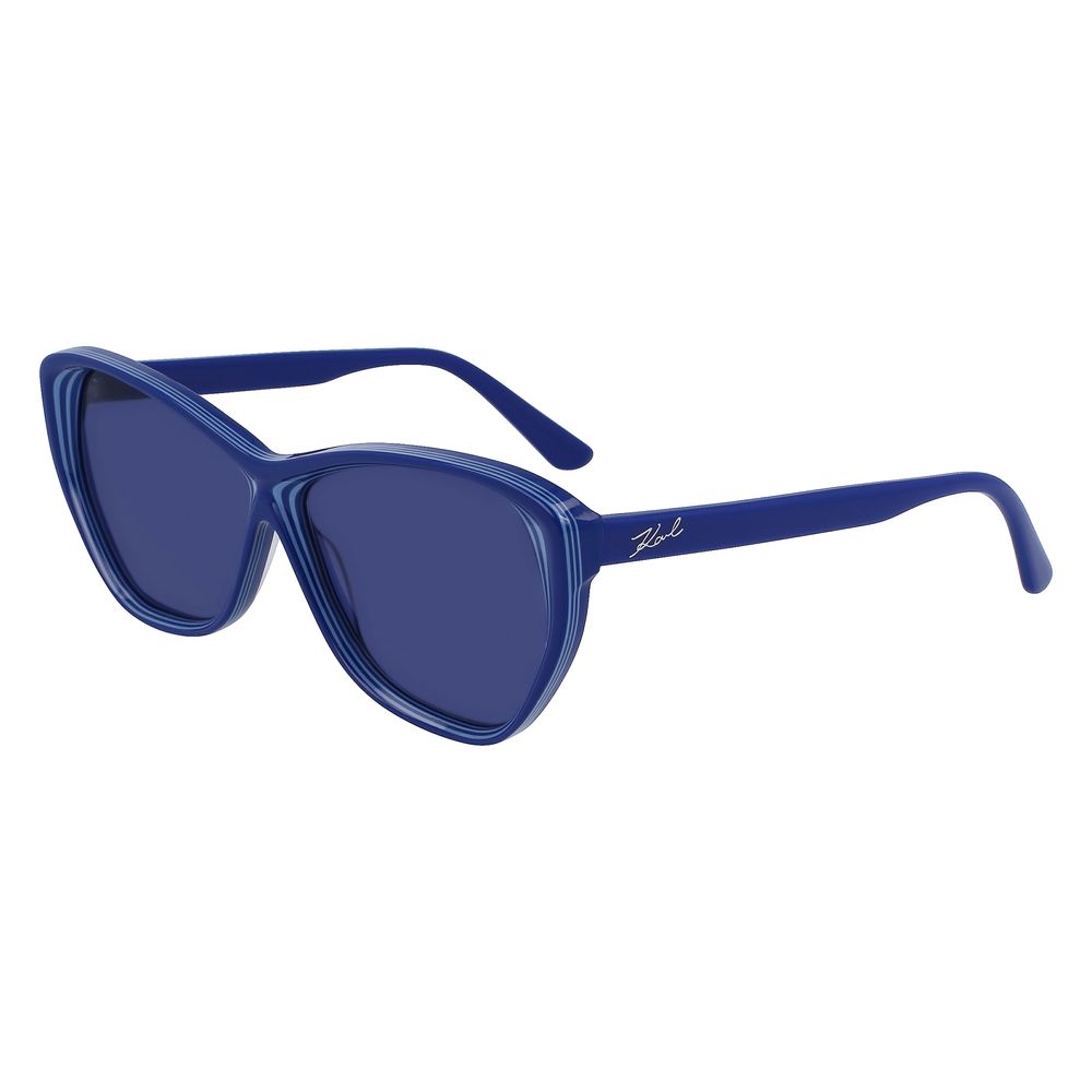 Karl Lagerfeld Blaue Sonnenbrille aus Acetat