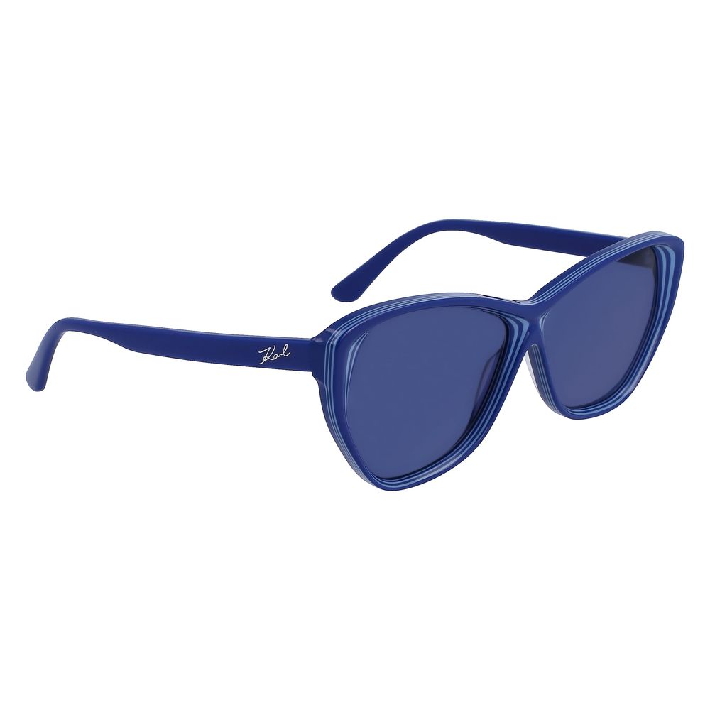 Karl Lagerfeld Blaue Sonnenbrille aus Acetat