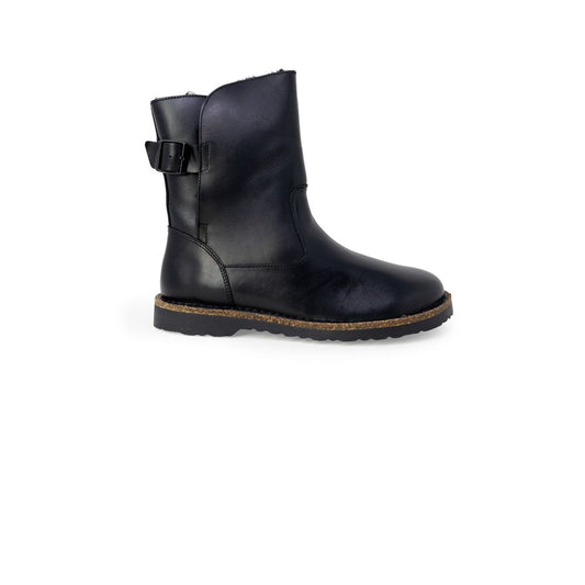 Birkenstock Schwarze Leder-Stiefeletten