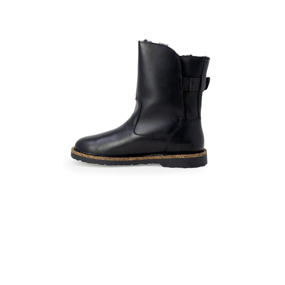 Birkenstock Schwarze Leder-Stiefeletten