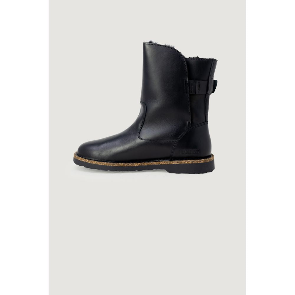 Birkenstock Schwarze Leder-Stiefeletten