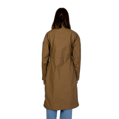 Blauer Zweifarbiger Baumwollparka