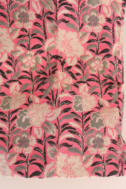 Dolce & Gabbana Rosa geblümte Brokat-Caprihose