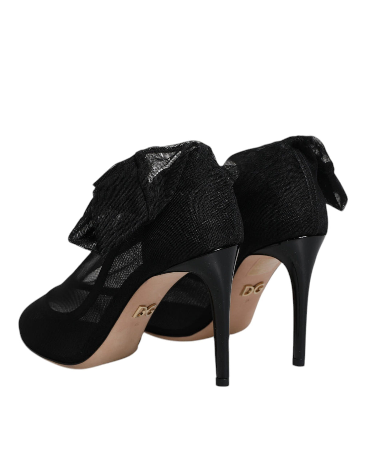 Dolce & Gabbana Schwarze Stretch-Sockenstiefel aus Nylon-Mix