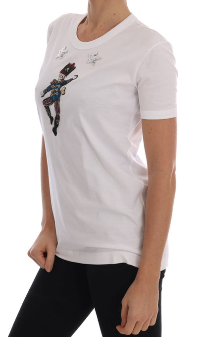 Dolce & Gabbana Weißes T-Shirt Märchen aus Baumwolle