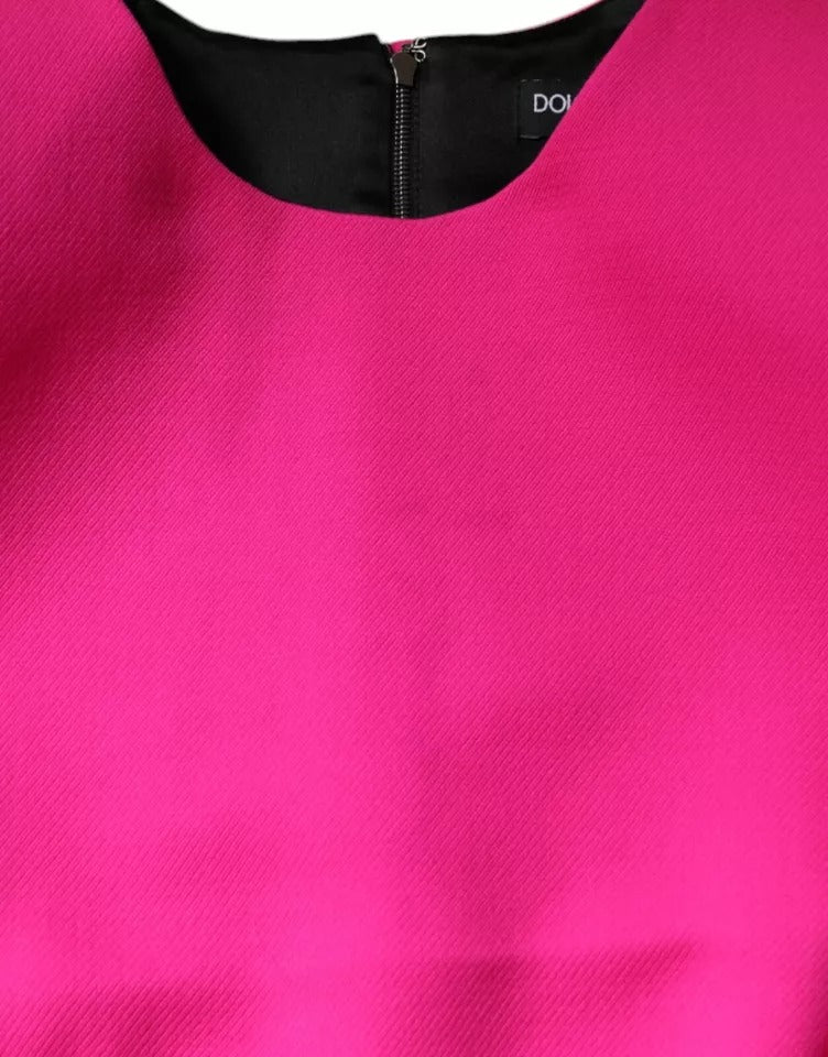 Dolce & Gabbana Pink Sleeveless A-Line Bodycon Mini Dress