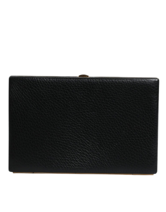 Dolce & Gabbana Schwarze Leder-Mini-Clutch