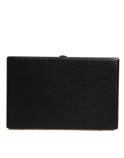 Dolce & Gabbana Schwarze Leder-Mini-Clutch