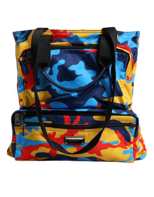 Dolce & Gabbana Tracolla per borsa camouflage multicolore in poliammide