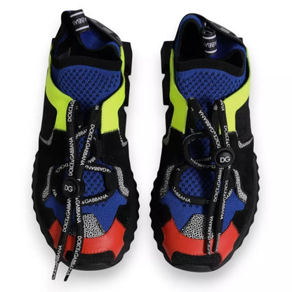 Dolce & Gabbana Multicolor Mesh Sorrento Trekking Turnschuhe Schuhe