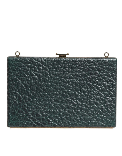 Dolce & Gabbana Schwarze Leder Clutch Abend Crossbody Tasche