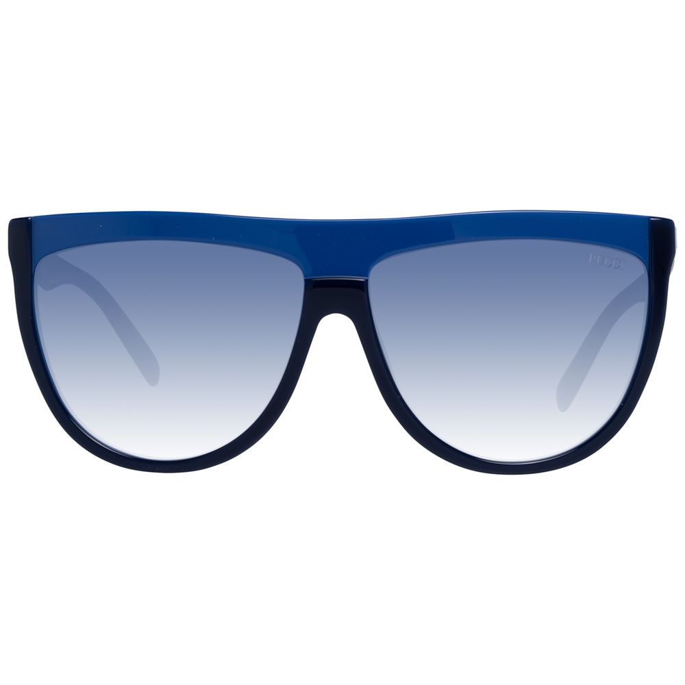 Emilio Pucci Blaue Sonnenbrille aus Kunststoff