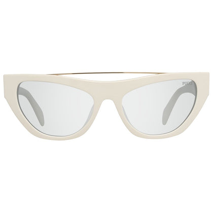 Emilio Pucci Weiße Sonnenbrille aus Metall