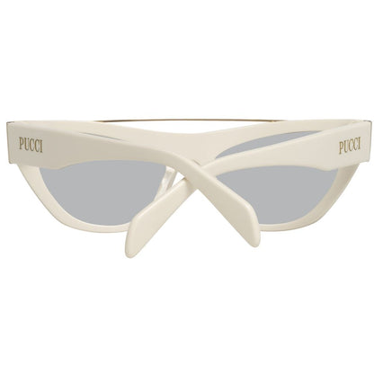 Emilio Pucci Weiße Sonnenbrille aus Metall