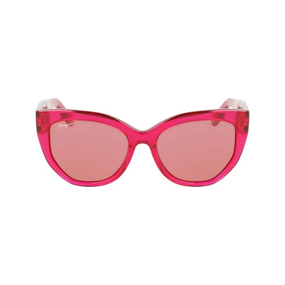Ferragamo Sonnenbrille aus mehrfarbigem Acetat