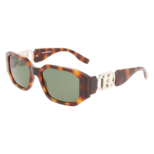 Karl Lagerfeld brown-sprayed sunglasses