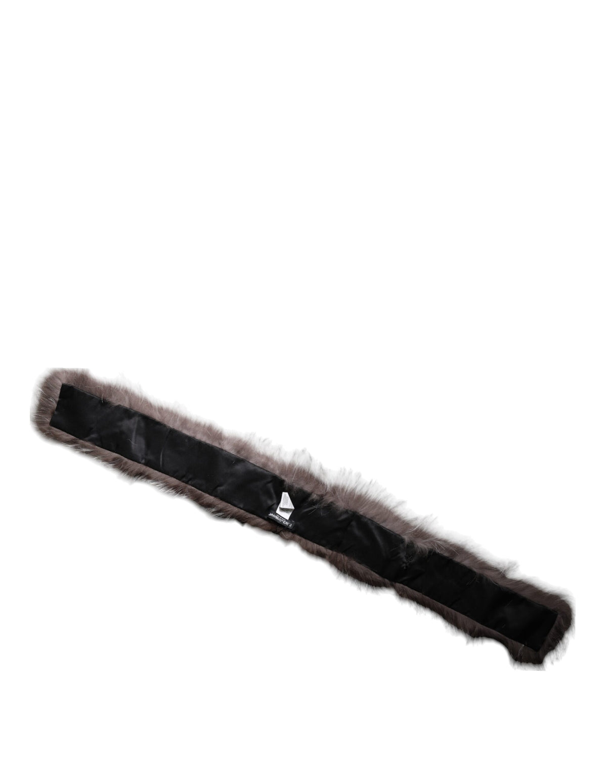Dolce & Gabbana Grey Fox Fur Neck Wrap Winter Scarf