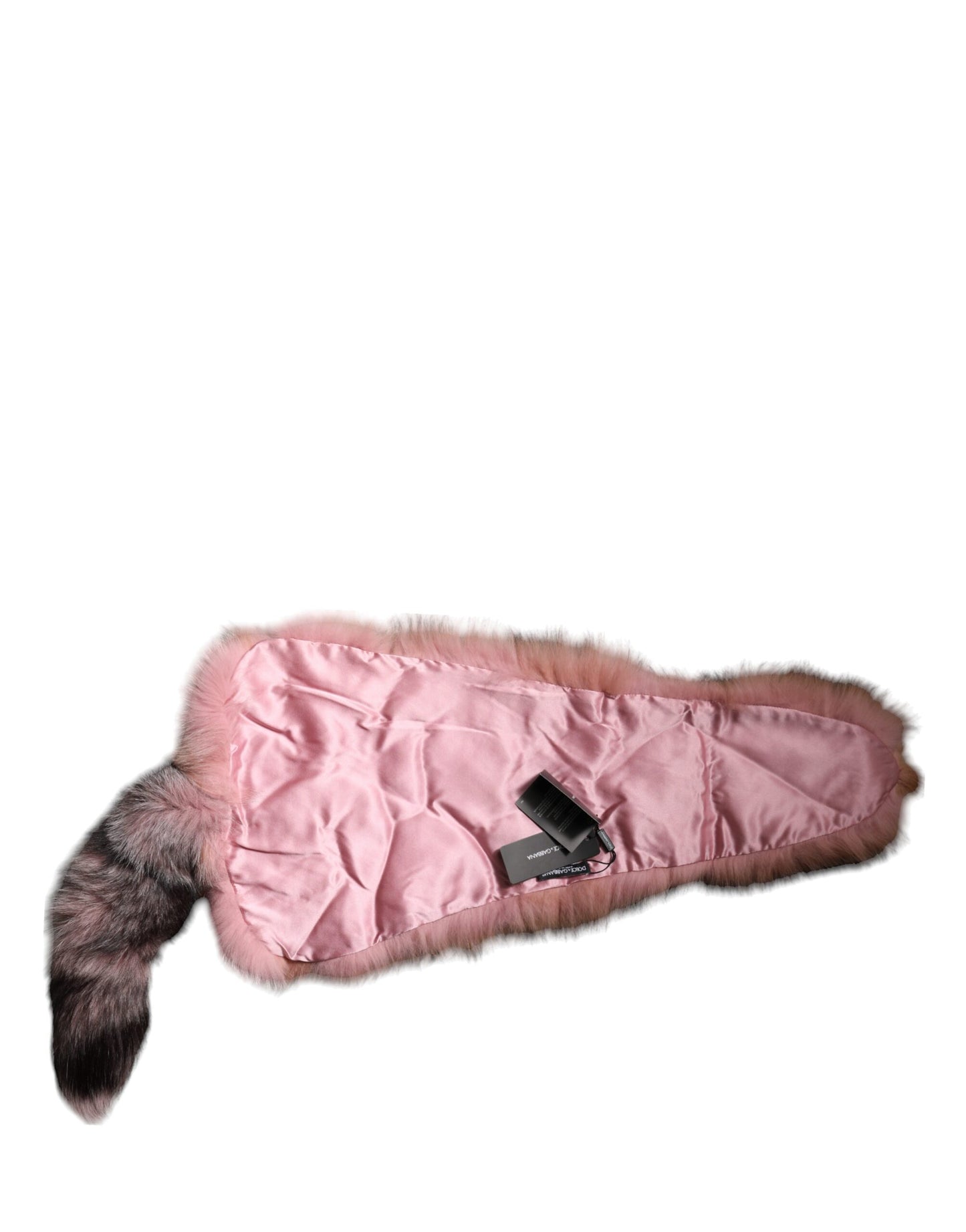 Dolce & Gabbana Rosa Frost Fuchs Pelz Halswärmer Winterschal