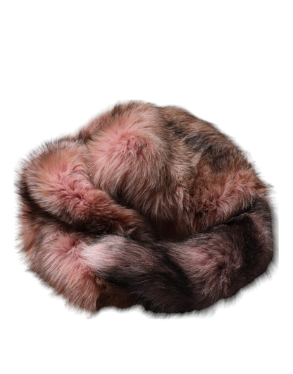 Dolce & Gabbana Rosa Frost Fuchs Pelz Halswärmer Winterschal
