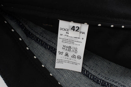 Dolce & Gabbana Blauer Denim Baumwolle CAPRI Torero Jeans