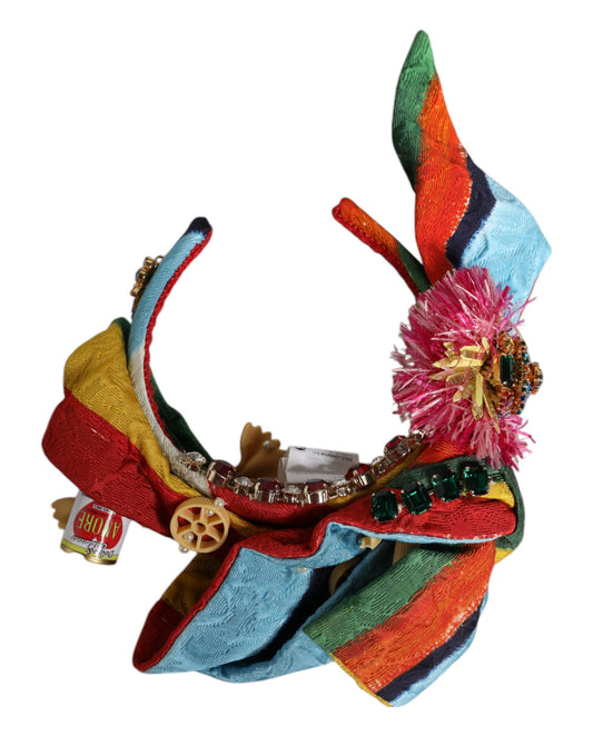Dolce & Gabbana Mehrfarbiges Diadem mit Kristallen