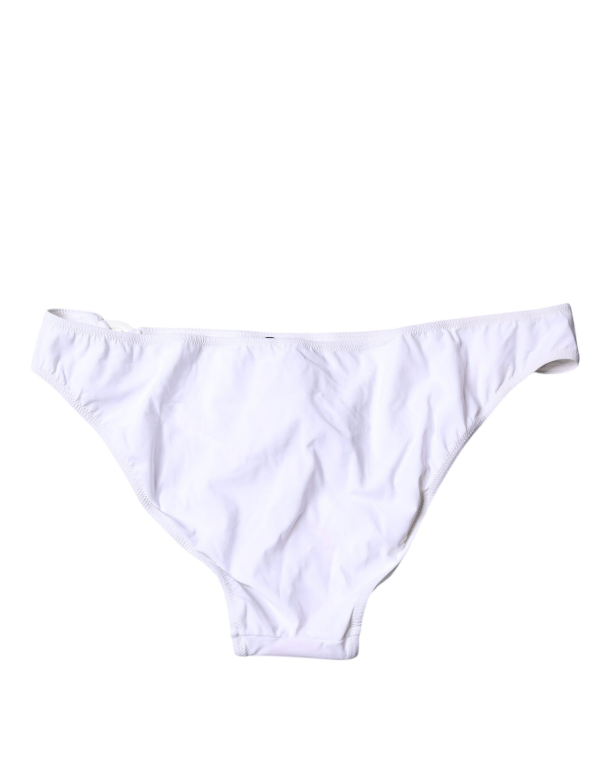 Dolce & Gabbana Weißes Bikini-Unterteil aus Nylon-Stretch