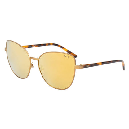 Polo Ralph Lauren Braune Sonnenbrille aus Metall