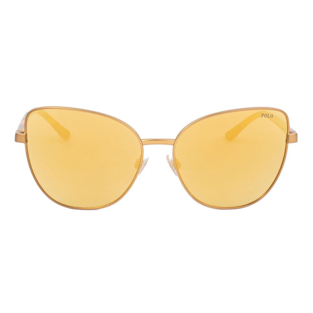 Polo Ralph Lauren Braune Sonnenbrille aus Metall