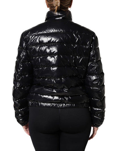 Dolce & Gabbana Giacca con logo nera in poliammide