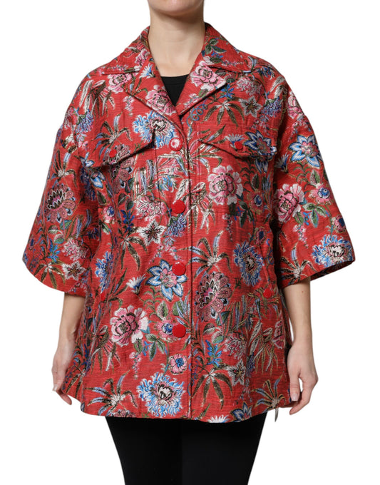 Dolce & Gabbana Red Cotton Jacket