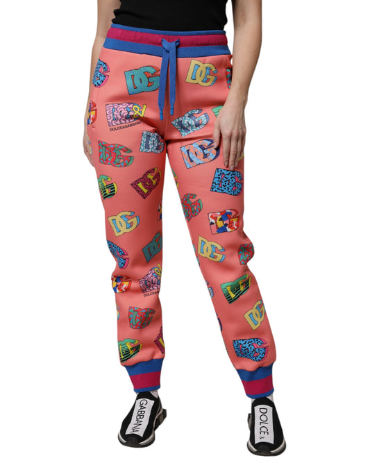 Dolce & Gabbana Rosa Jogger mit Logo-Print
