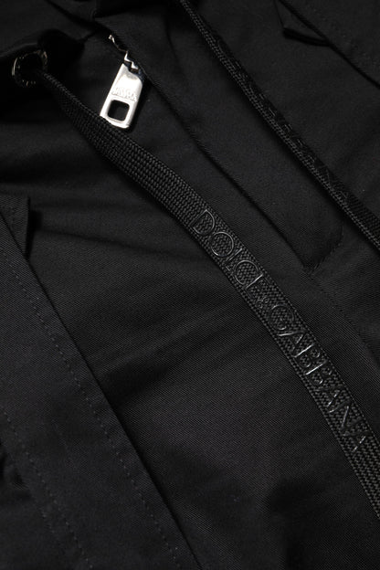 Dolce & Gabbana Pantaloni Cargo in Cotone con Vita Alta – Nero