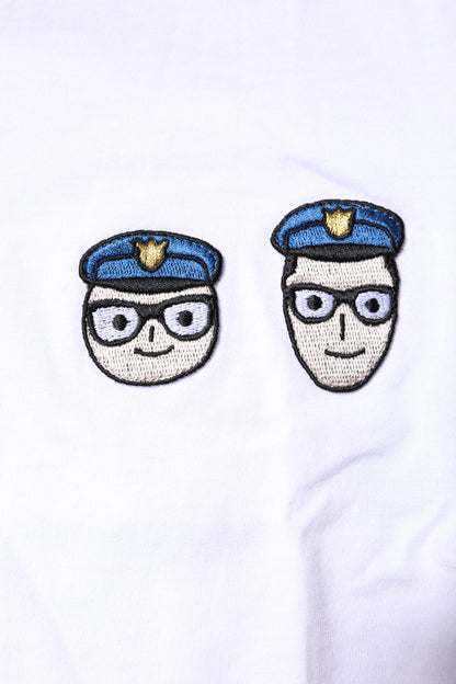 Dolce & Gabbana Weißes #DGFamily Baumwoll-T-Shirt mit Rundhalsausschnitt