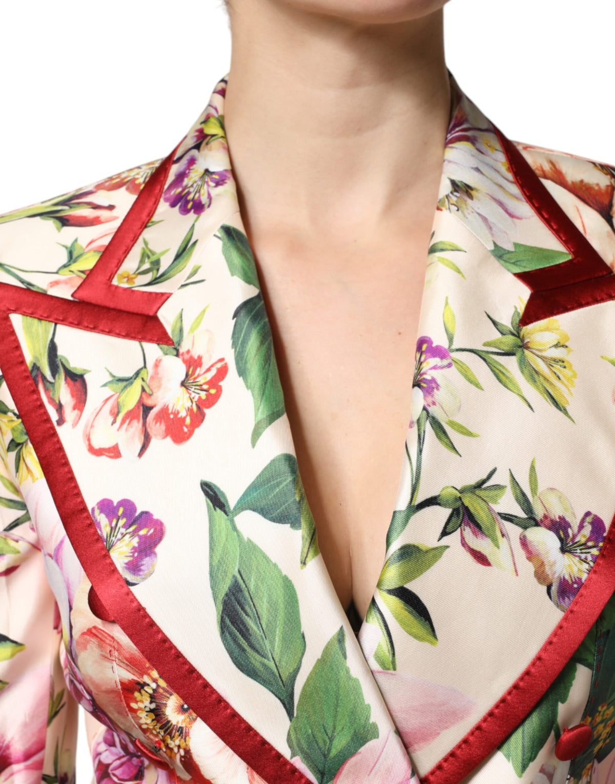 Dolce & Gabbana Multicolor Silk Jacket