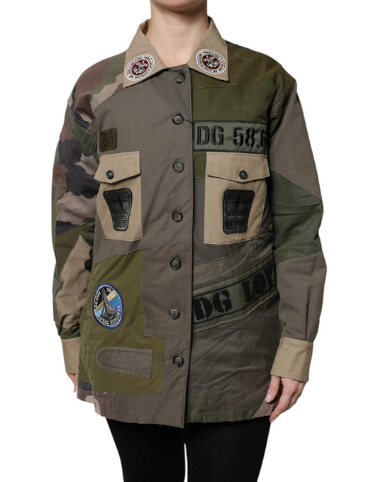 Dolce & Gabbana Green Cotton Jacket