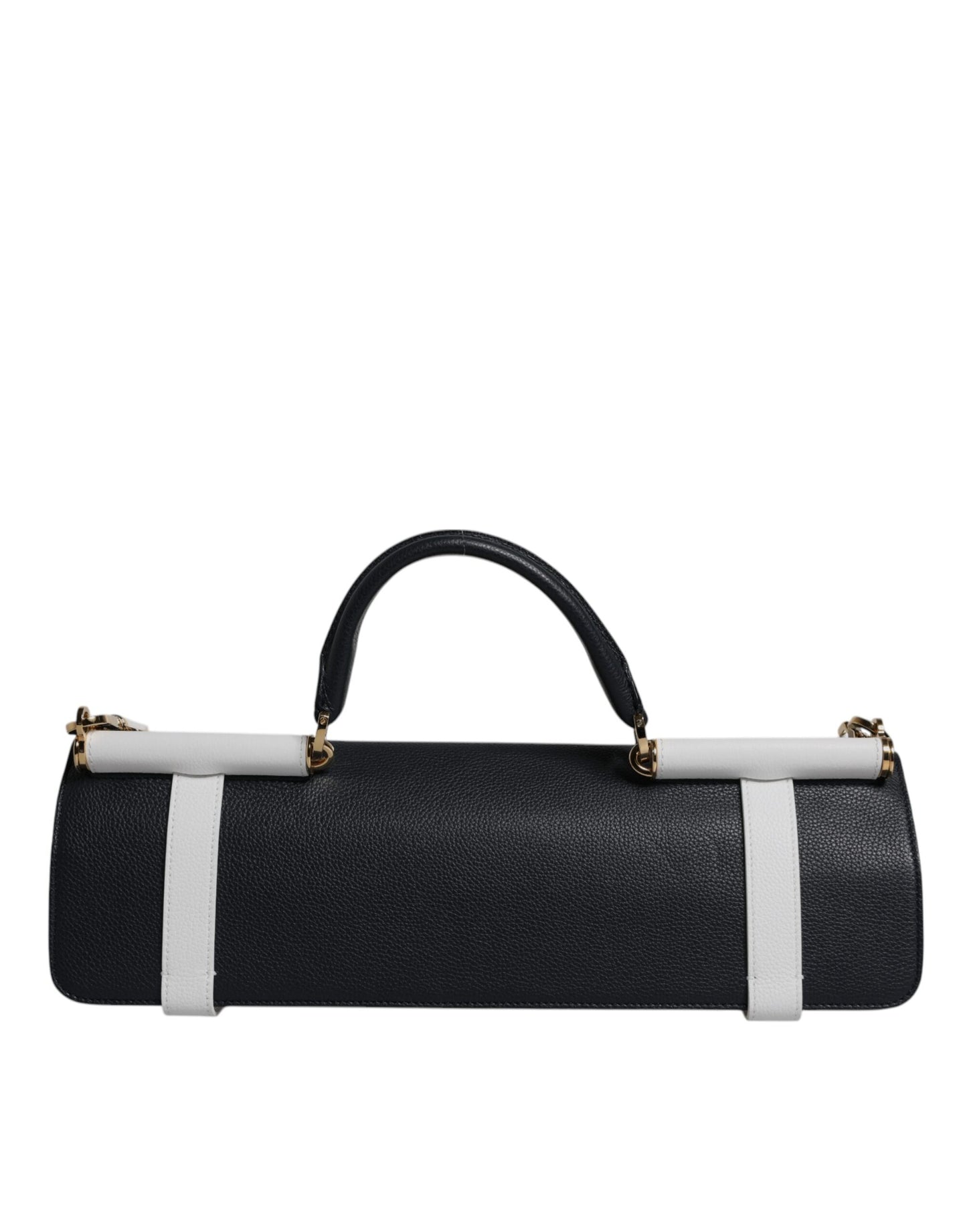 Dolce & Gabbana Blau-Weißes Kalbsleder Crossbody Umhängetasche