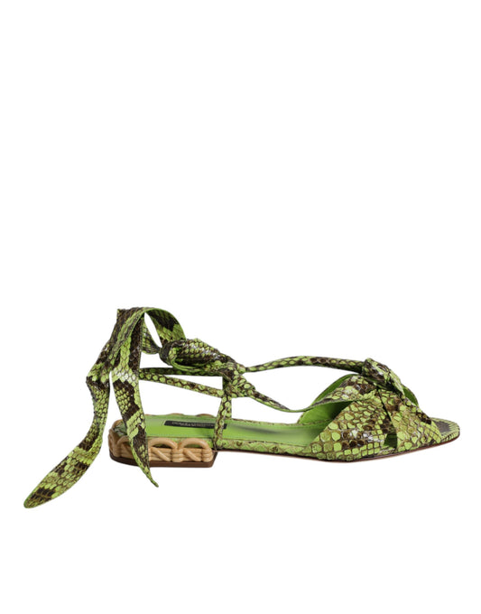 Dolce & Gabbana Sandali Verdi Stampato
