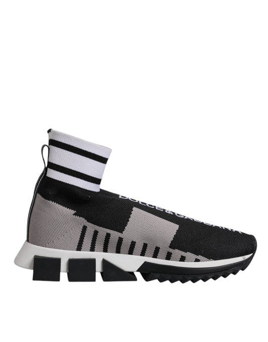 Dolce & Gabbana Sorrento Schwarz-graue Slip-On Sneaker