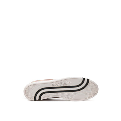 Bally Pinke Leder Low-Top-Sneaker